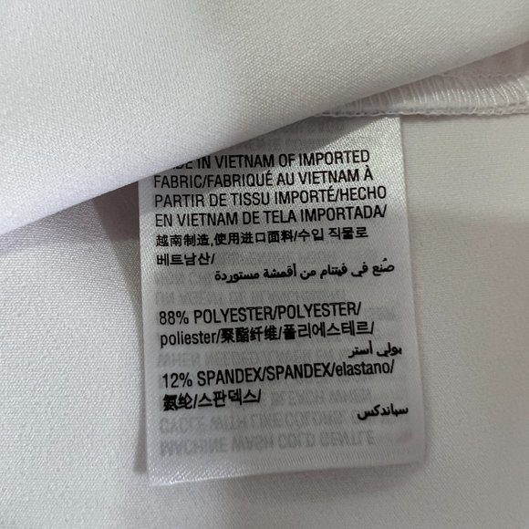 INC International Concepts Size 6 Skinny Leg Flare Ankle Mid Rise White Pants - Picture 12 of 15